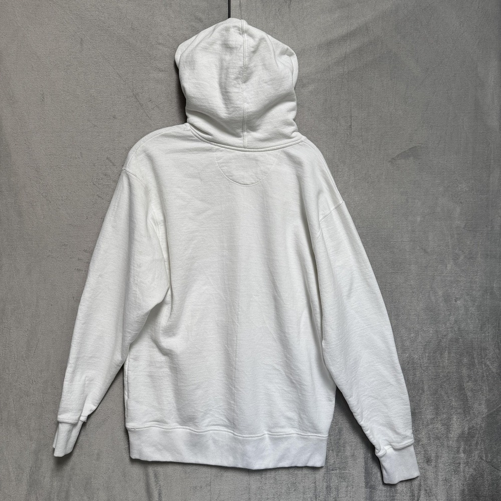 Champion Hoodie Mens Large White Rainbow Graphic Pullover Fleece Sweatshirt - Picture 7 of 9